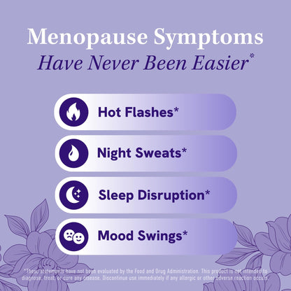 Menopause Supplements for Women Hot Flashes & Night Sweats | Hormone Balance, Menopause Relief for Women & Perimenopause Support | With Black Cohosh, DIM & Red Clover | 60 Ct (2 Month Supply) - Maple Wellness Supplements