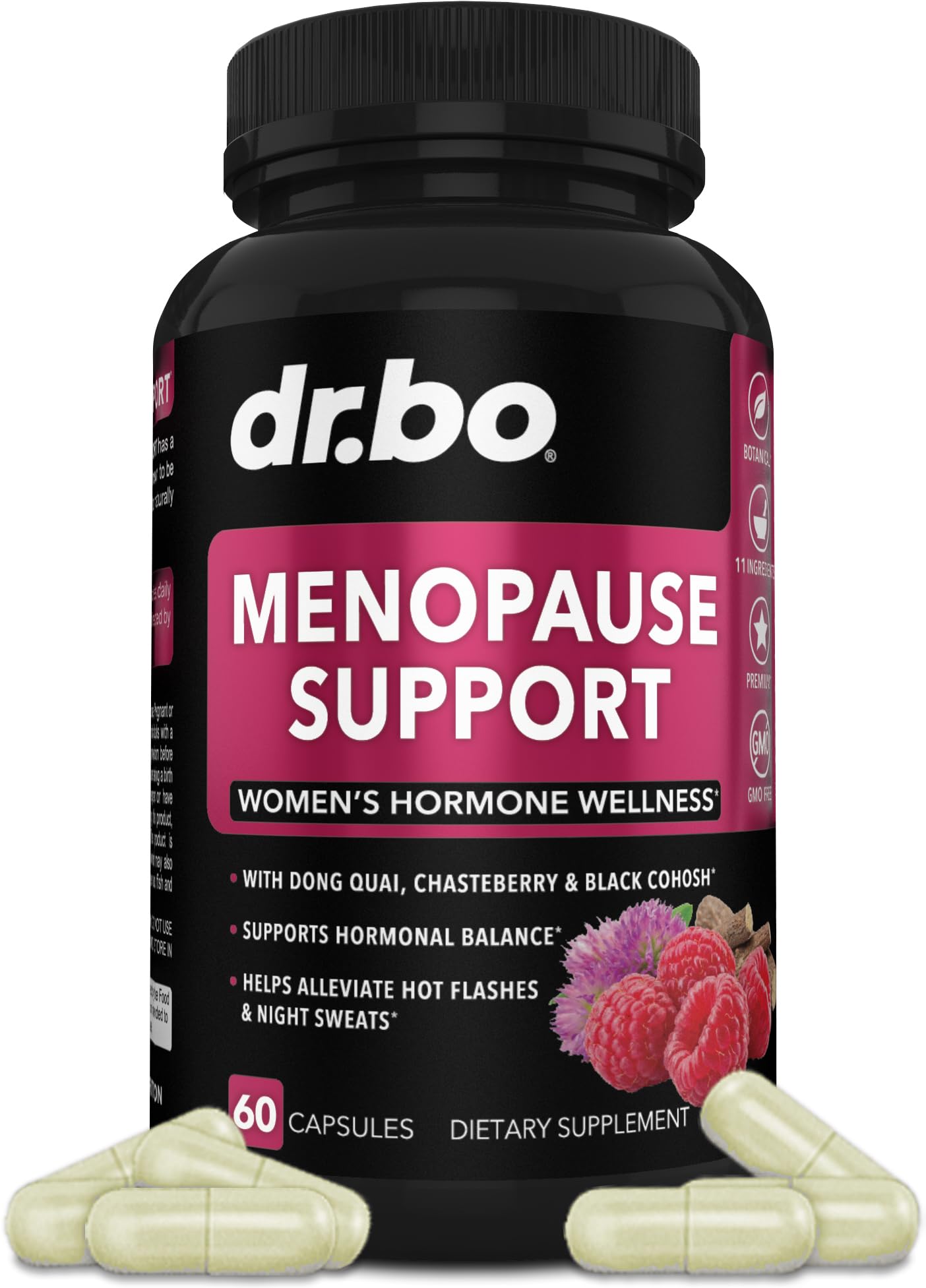 Menopause Supplements for Women Support Pills - Natural Menopause Relief for Hot Flashes, Night Sweats & Mood Swings with Dong Quai, Chasteberry & Black Cohosh - Hormone Balance for Women Supplement - Maple Wellness Supplements