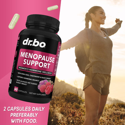 Menopause Supplements for Women Support Pills - Natural Menopause Relief for Hot Flashes, Night Sweats & Mood Swings with Dong Quai, Chasteberry & Black Cohosh - Hormone Balance for Women Supplement - Maple Wellness Supplements