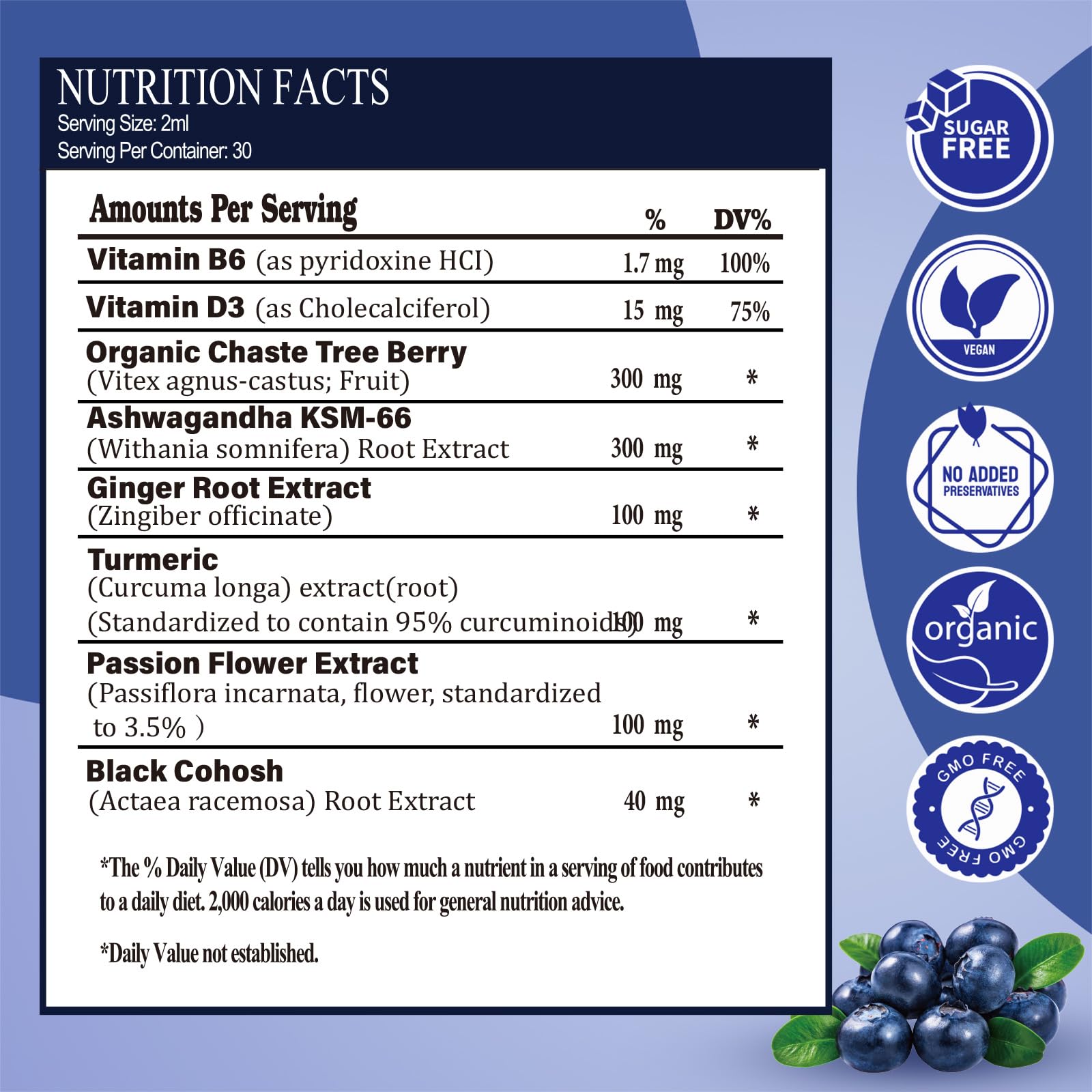 Menopause Supplements Liquid Drops, 8-in-1 Menopause Vitamin w. Black Cohosh, Ashwagandha, D3 B6 Multivitamin for Hot Flash, Night Sweats, Hormone Balance & Mood Support for Women Over 40 - Maple Wellness Supplements
