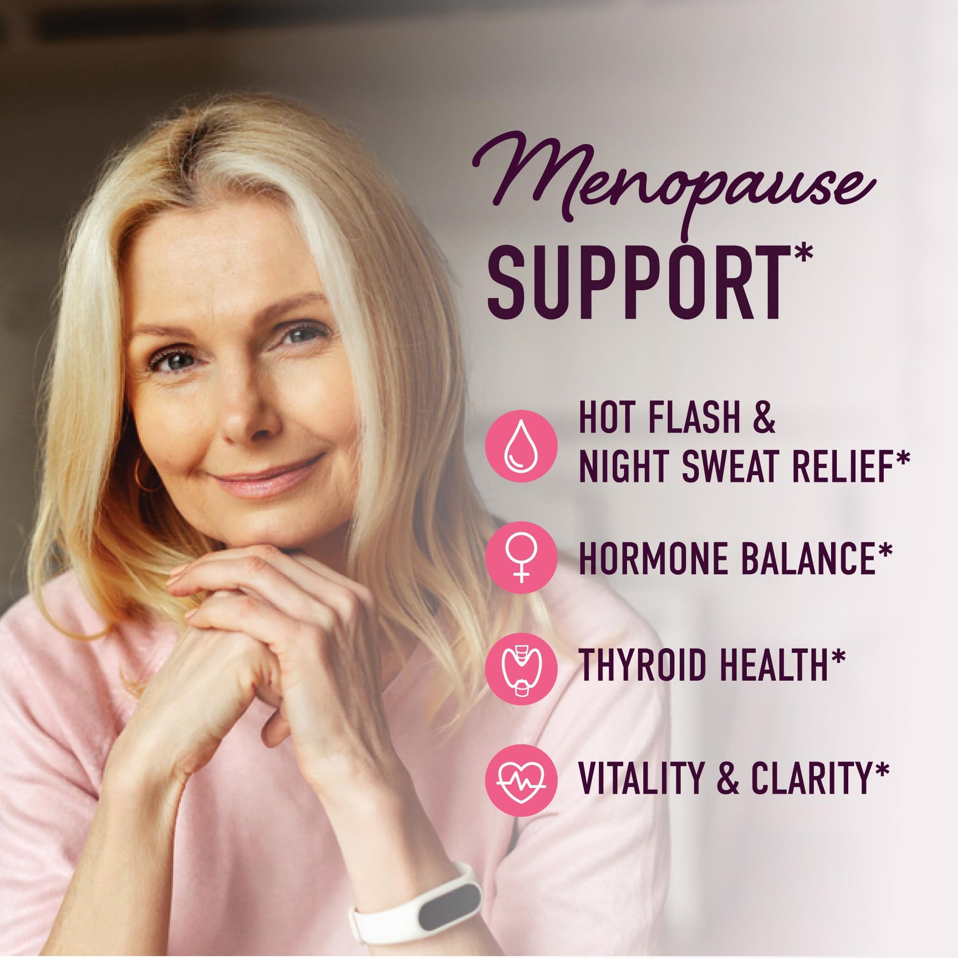Menopause Support Gummies | Hormone Balance Relief for Hot Flashes, Night Sweats, Mood Swings, & Bloating | with Phytoestrogen Soy, Vitamin D3, PABA, Biotin | Vegetarian, Gluten-Free | 60 Count - Maple Wellness Supplements