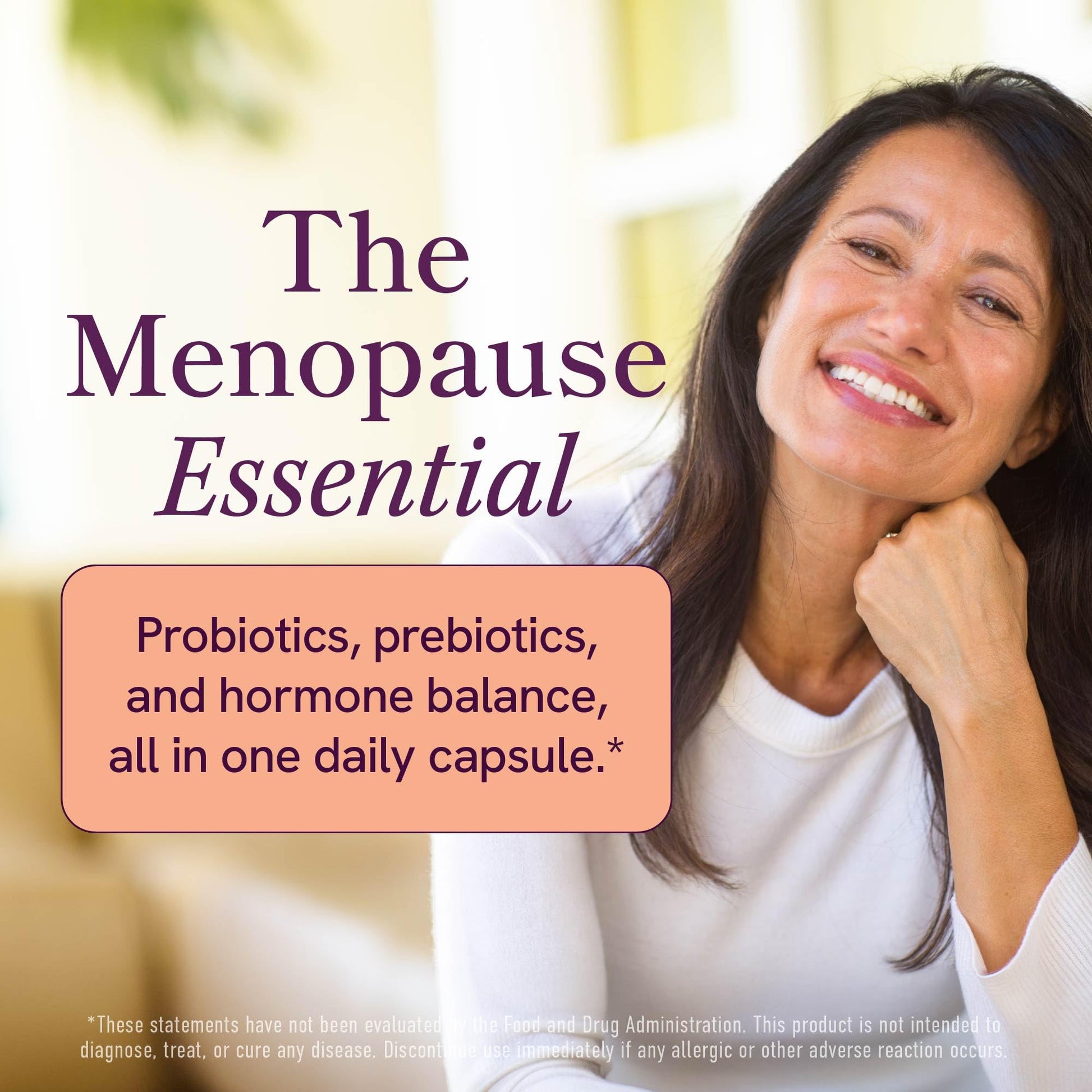 Menopause Support with Prebiotics and Probiotics for Women | Hormone Balance, Hot Flashes & Night Sweats | 50 Billion CFU, DIM & Black Cohosh | Triple Action Menopause Supplements for Women | 30 Ct - Maple Wellness Supplements