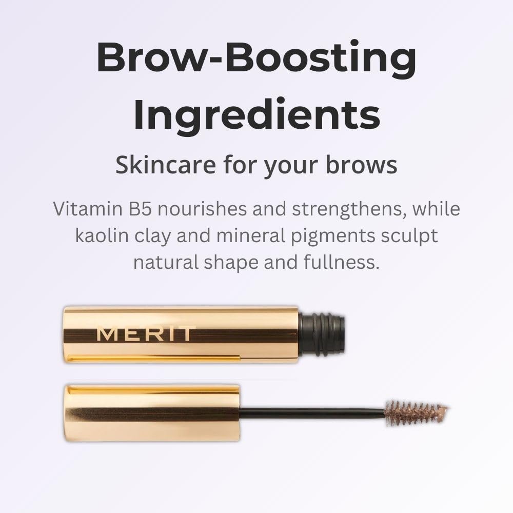Merit Brow 1980 Volumizing Tinted Eyebrow Gel-Pomade - Taupe - Taupe with Cool Undertones - Maple Wellness Supplements