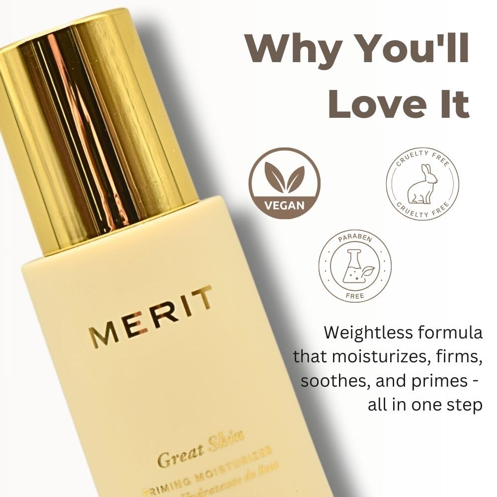 Merit Great Skin Priming And Firming Moisturizer With Peptides And Hyaluronic Acid - Maple Wellness Supplements