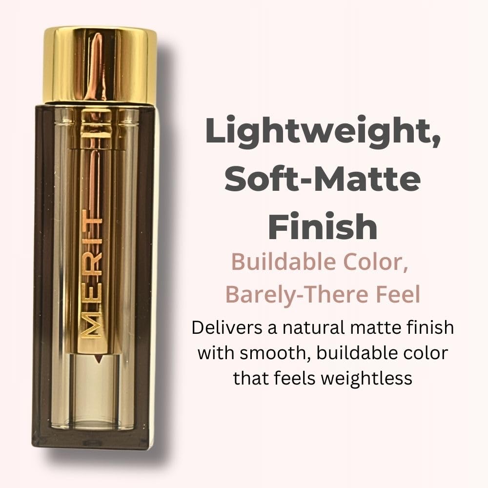 Merit Signature Lip Lightweight Matte Lipstick - 0.10 oz / 3 g (Classic (neutral), standard) - Maple Wellness Supplements