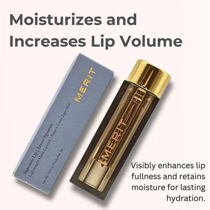 Merit Signature Lip Lightweight Matte Lipstick - 0.10 oz / 3 g (Sunday (pink), standard) - Maple Wellness Supplements