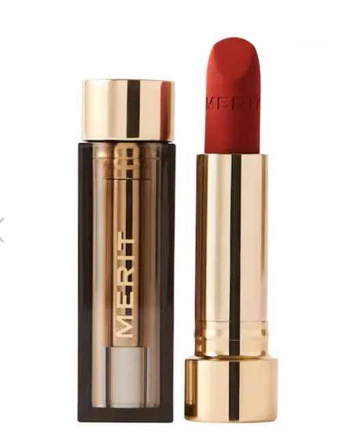 Merit Signature Lip Lightweight Matte Lipstick - 0.10 oz / 3 g (Vermillion (warm red), standard) - Maple Wellness Supplements