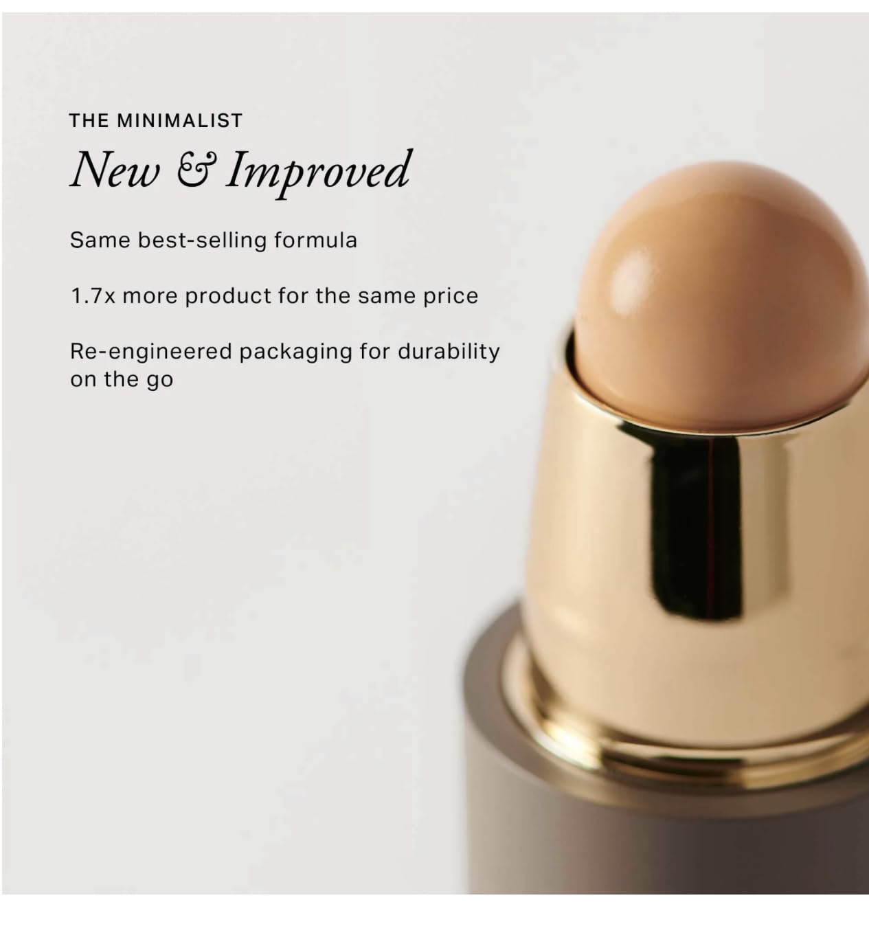 MERIT The Minimalist Perfecting Complexion Foundation and Concealer Stick Camel - Maple Wellness Supplements