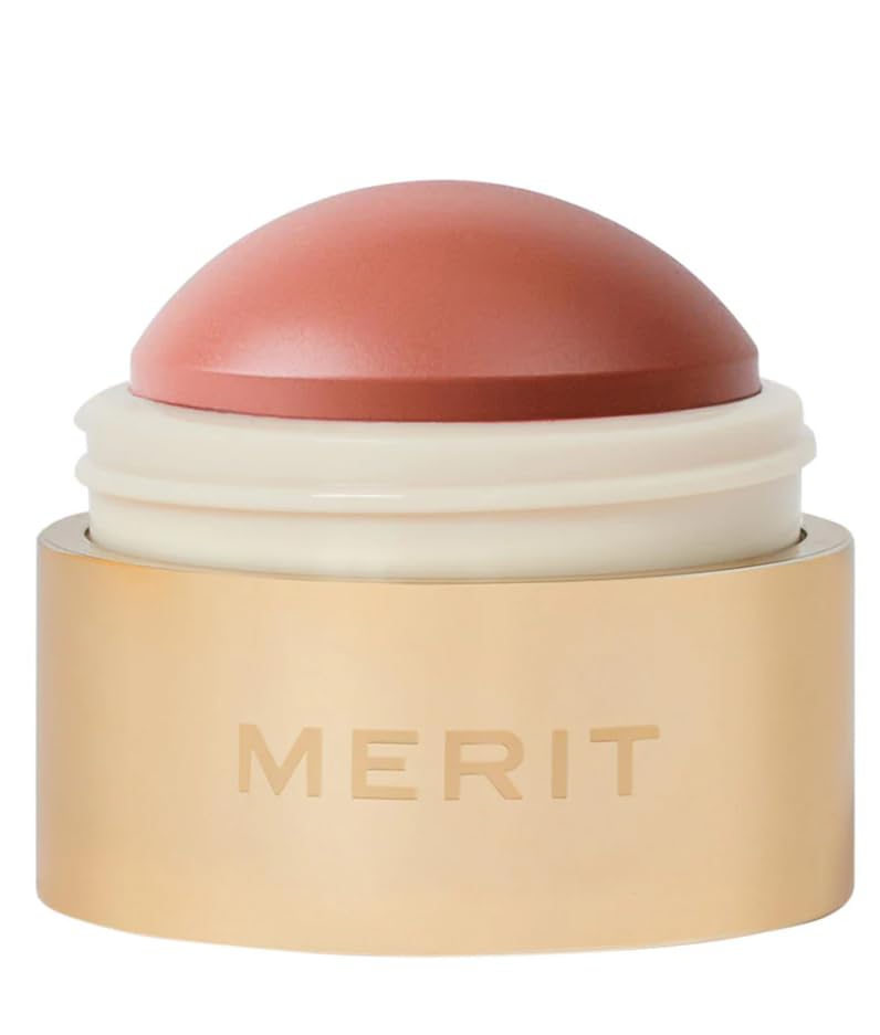 Merité Beverly Hills Cream Blush, Lightweight Buildable Color Balm with Vitamin E for Cheeks and Lips Flush Balm Cream Blush (0.31oz) (Beverly Hills - soft peach) - Maple Wellness Supplements