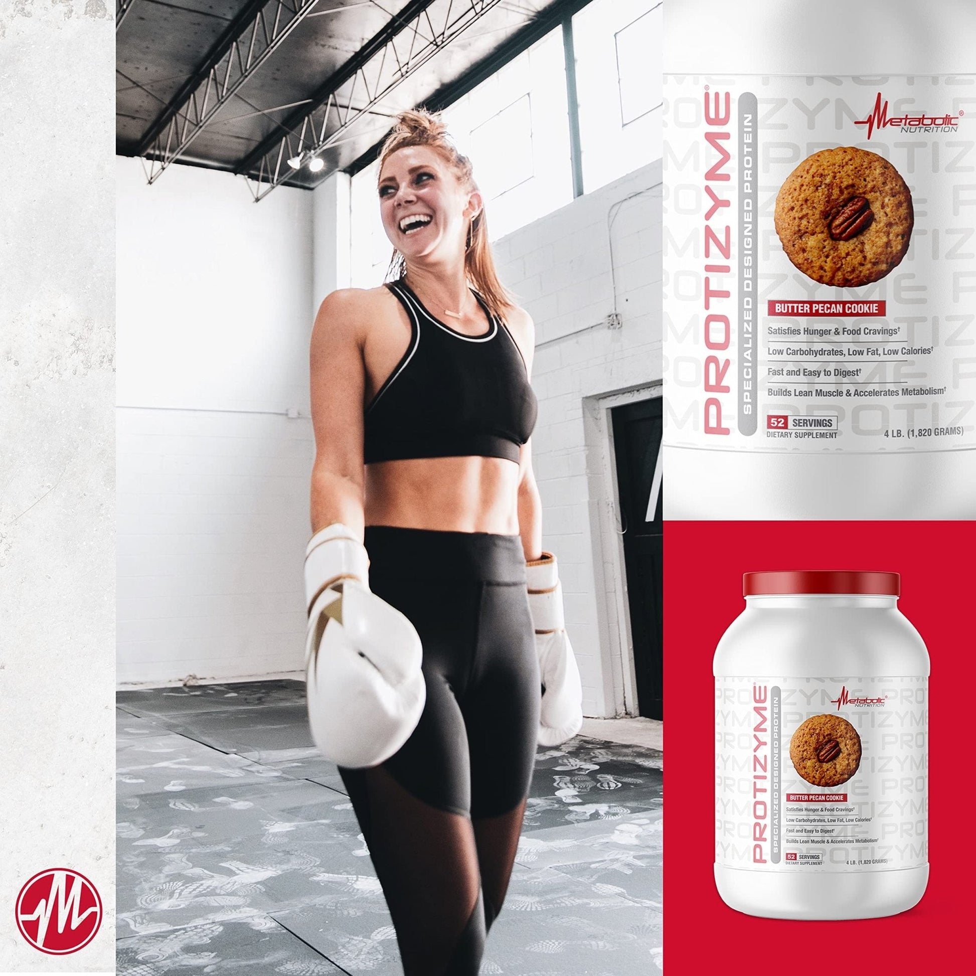 Metabolic Nutrition, Protizyme, 100% Whey Protein Powder, High Protein, Low Carb - Maple Wellness Supplements