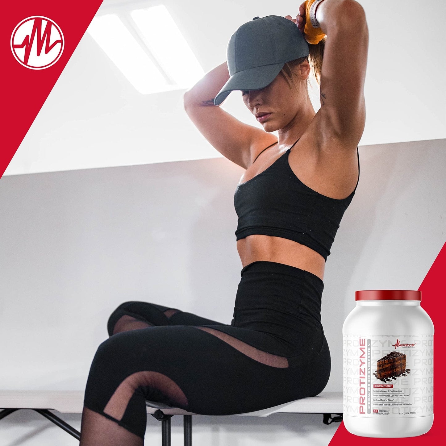 Metabolic Nutrition, Protizyme, 100% Whey Protein Powder, High Protein, Low Carb - Maple Wellness Supplements