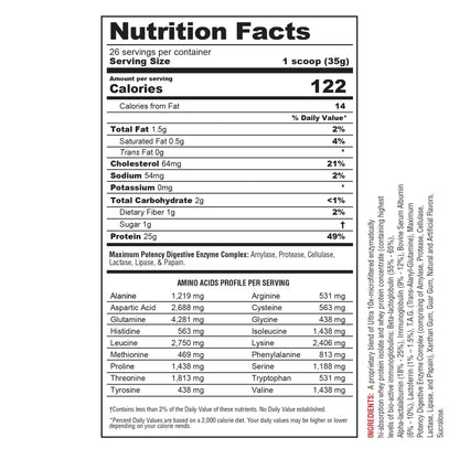 Metabolic Nutrition | Protizyme | 100% Whey Protein Powder | High Protein, Low Carb - Maple Wellness Supplements
