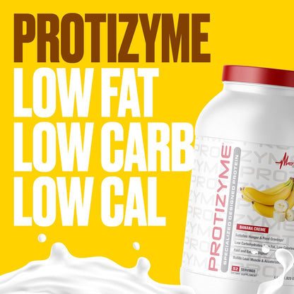 Metabolic Nutrition, Protizyme, 100% Whey Protein Powder, High Protein, Low Carb - Maple Wellness Supplements