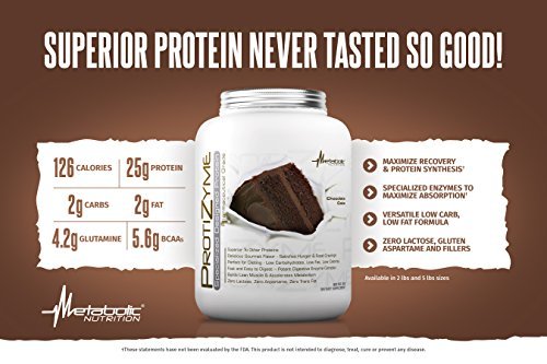 Metabolic Nutrition, Protizyme, 100% Whey Protein Powder, High Protein, Low Carb - Maple Wellness Supplements