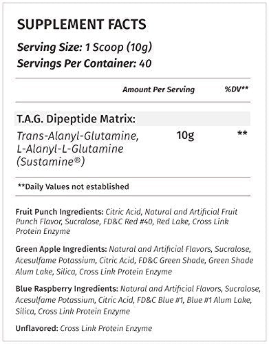 Metabolic Nutrition, TAG, Trans Alanyl Glutamine, 100% L-Glutamine Peptide Powder - Maple Wellness Supplements