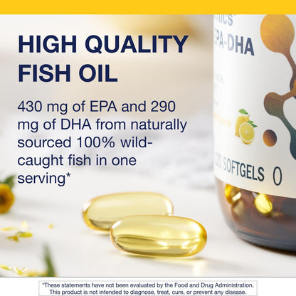 Metagenics OmegaGenics Fish Oil EPA-DHA 720 mg - High Potency Omega-3 Supplement* - Supports Heart, Joint, Brain & Immune Health* - Maple Wellness Supplements