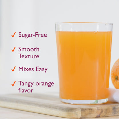 Metamucil 4-in-1 Psyllium Husk Friendly Fiber Supplement, Sugar-Free, 72 teaspoons, Orange Flavored, Daily Fiber Powder for Digestive Health - Maple Wellness Supplements