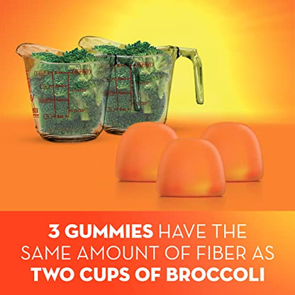 Metamucil Daily Fiber Gummies, Orange Flavored, No Sugar Added, 5g Prebiotic Plant - Maple Wellness Supplements