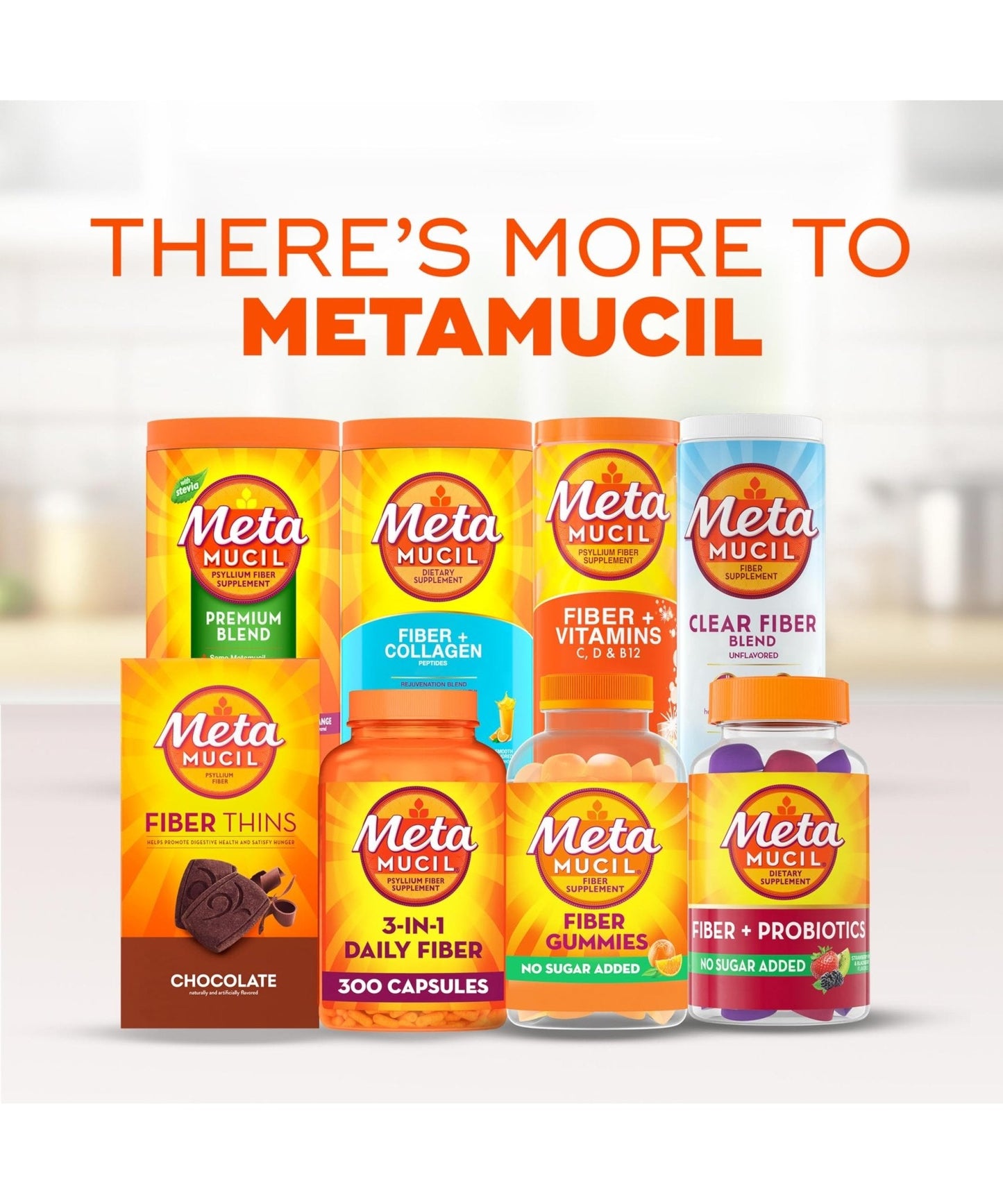 Metamucil Fiber Gummies for Adults, No Sugar Added Orange Flavor, 5g Prebiotic Plant Based Fiber Supplement Blend, 120 Count - Maple Wellness Supplements
