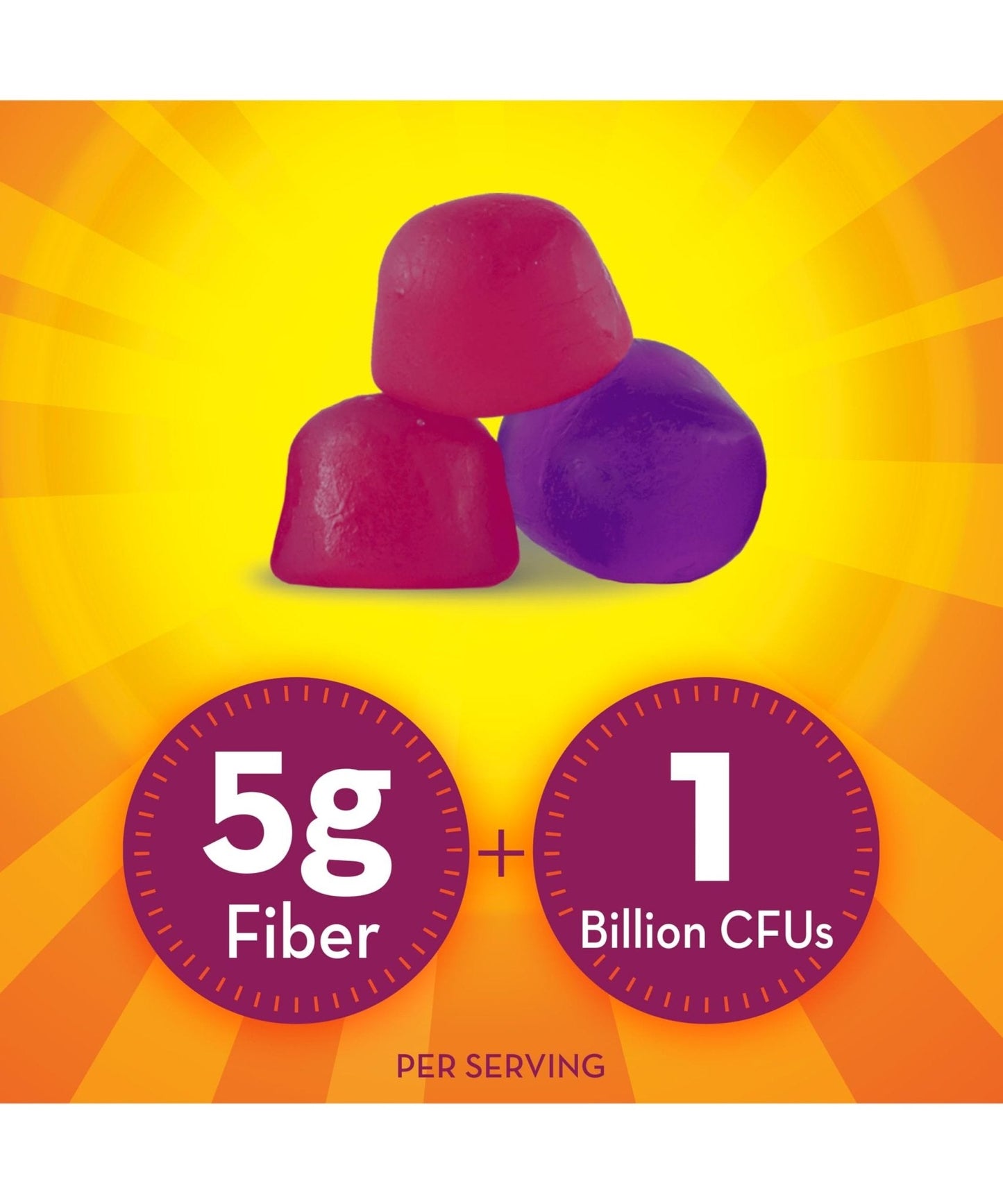 Metamucil Fiber Gummies for Adults with Probiotics for Bloating Relief, No Sugar Added Strawberry Kiwi BlackBerry Flavors, 5g Prebiotic - Maple Wellness Supplements