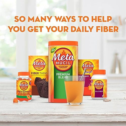 Metamucil Fiber Supplement Gummies, Sugar Free Orange Flavor, 5g Prebiotic Plant Based - Maple Wellness Supplements