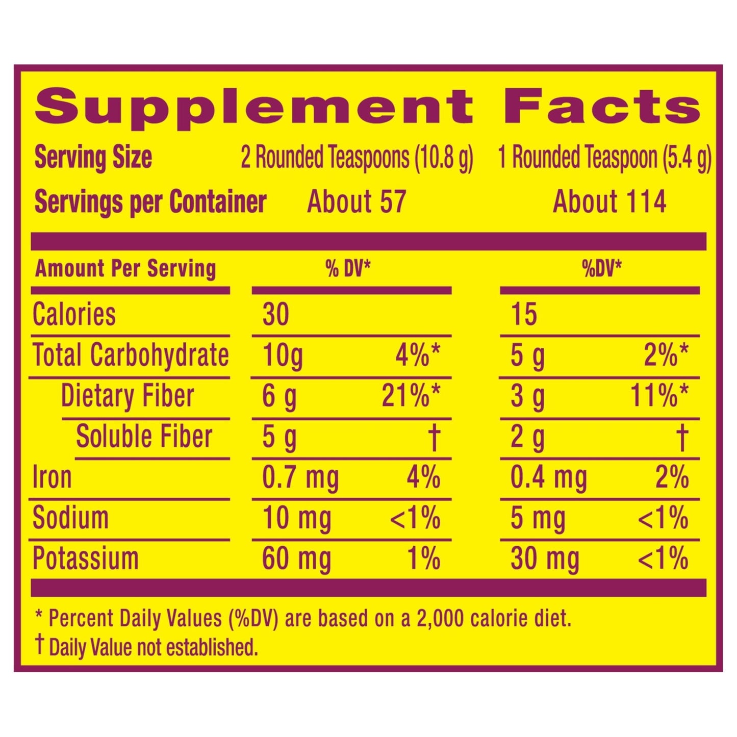 Metamucil, Psyllium Husk Powder, Unflavored with No Added Sweeteners, 114 Servings, 4-in-1 Fiber Supplement, Daily Psyllium Husk Fiber Powder - Maple Wellness Supplements