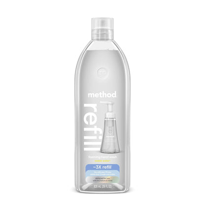 Method Foaming Hand Soap, Refill, Sweet Water, Recyclable Bottle, 28 oz, (Pack of 1) (Packaging May Vary) - Maple Wellness Supplements