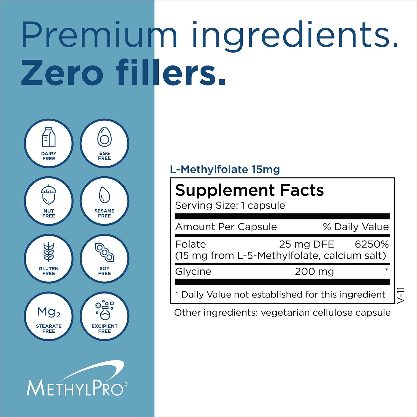 MethylPro 15mg L-Methylfolate (30 Capsules) - Professional Strength Active Methylfolate, 5-MTHF Supplement for Mood, Brain Health + Immune Support, - Maple Wellness Supplements