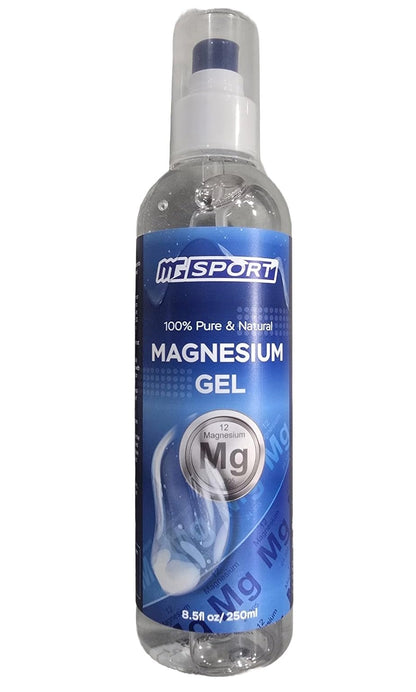 MgSport Magnesium Gel Dead Sea Magnesium - Gentle Topical Gel for Leg Cramps and Muscle Recovery Without Stinging - 20% More Potency Than Magnesium Oil Sprays - 1,000 Pumps - Maple Wellness Supplements