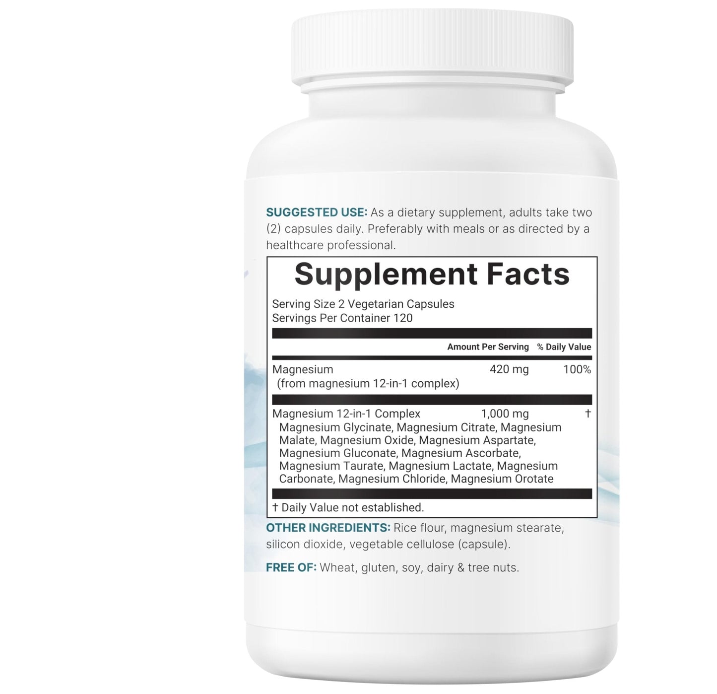 Micro Ingredients 12‑in‑1 Magnesium Complex 1000 mg, 240 Capsules – Magnesium Glycinate, Citrate, Taurate, Malate & More – High Absorption Formula for Men & Women – Chelated & Purified - Maple Wellness Supplements