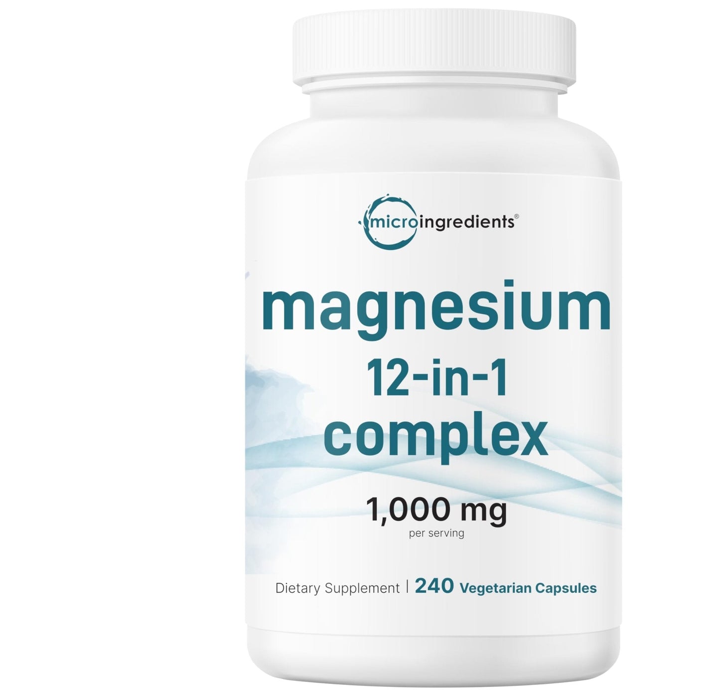 Micro Ingredients 12‑in‑1 Magnesium Complex 1000 mg, 240 Capsules – Magnesium Glycinate, Citrate, Taurate, Malate & More – High Absorption Formula for Men & Women – Chelated & Purified - Maple Wellness Supplements