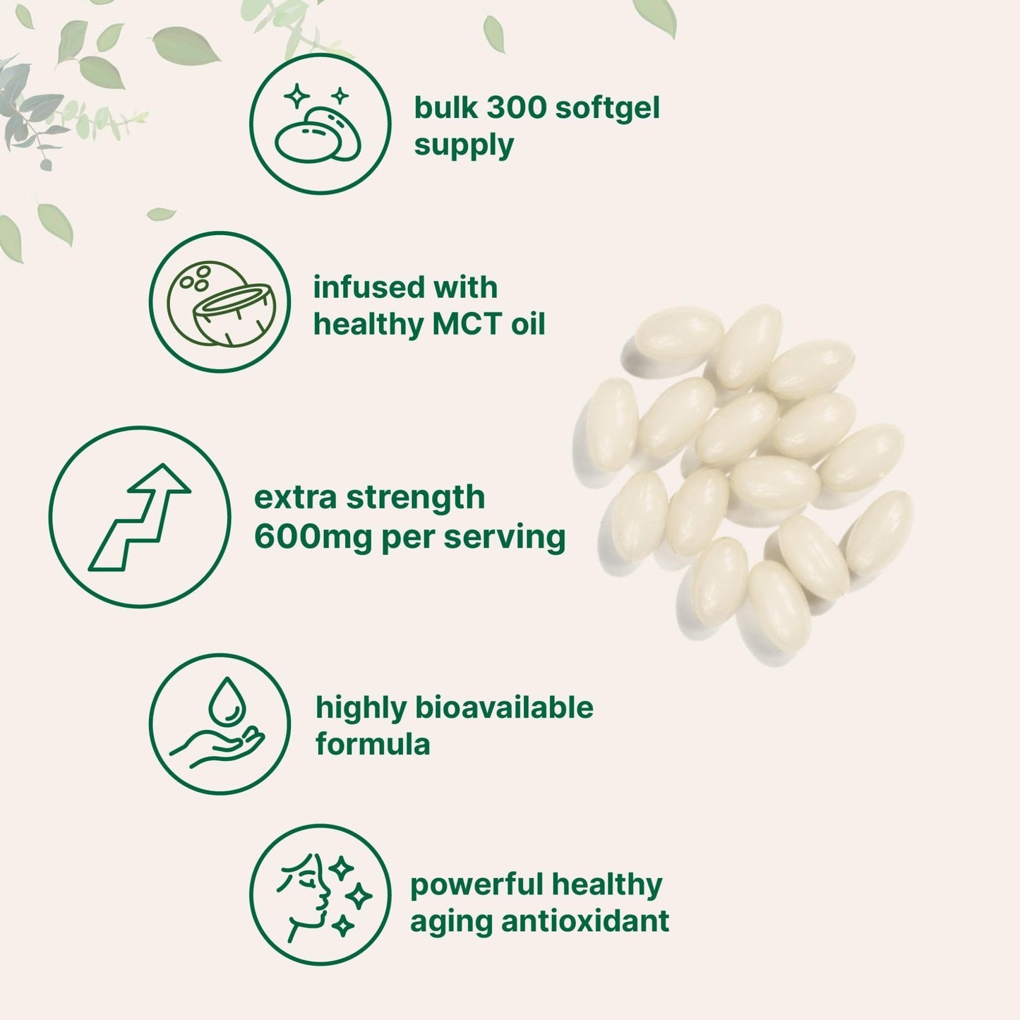 Micro Ingredients Alpha Lipoic Acid 600mg with MCT Oil, 300 Softgels | ALA Supplement for Liver, Antioxidants, Nerve, Cardiovascular Health Support - Maple Wellness Supplements