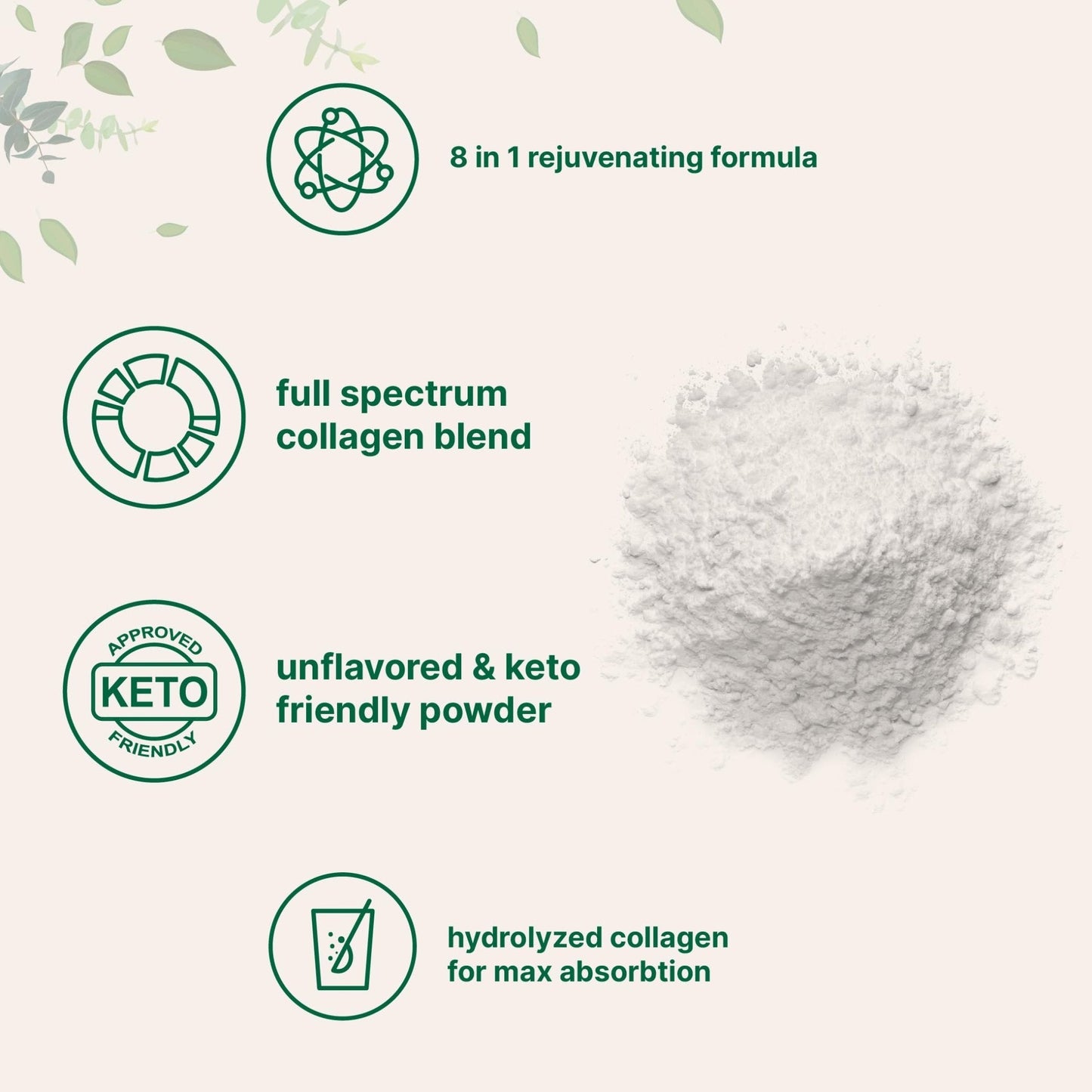 Micro Ingredients Multi Collagen Peptides Powder, 8oz – Hydrolyzed Type I,II,III,V,X with Biotin, Hyaluronic Acid, Vitamin C – Unflavored Collagen for Women & Men, Easy Dissolve, 20 Servings - Maple Wellness Supplements