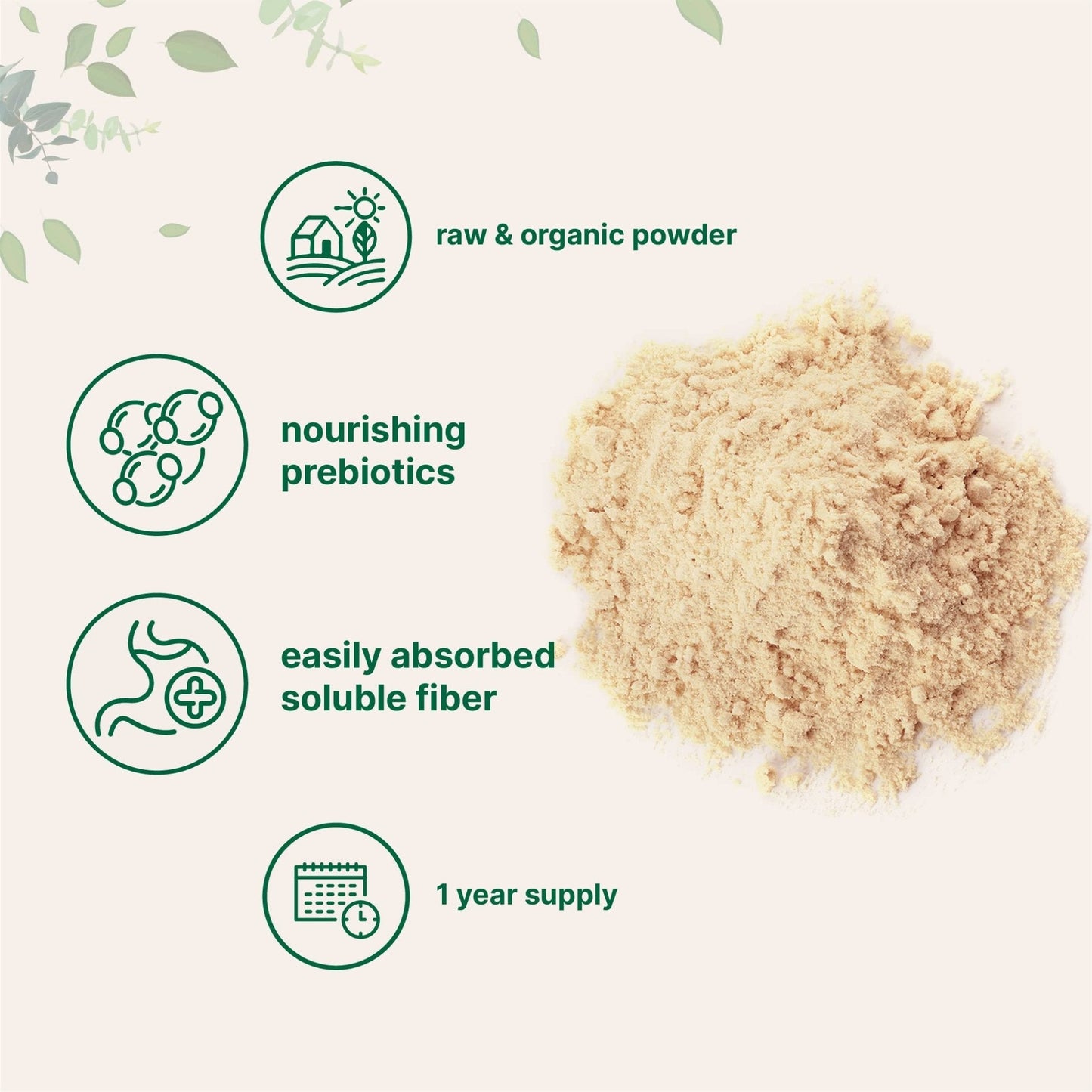 Micro Ingredients Organic Acacia Senegal Powder, 2 Pounds (32 Ounce), Instant Soluble - Maple Wellness Supplements