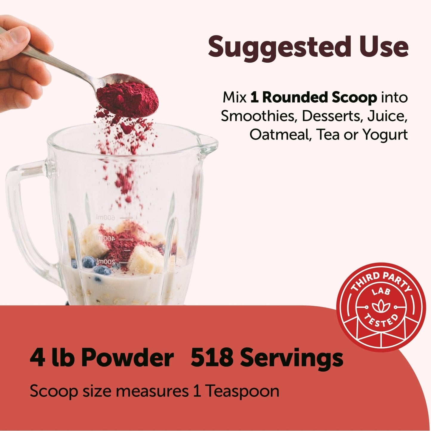Micro Ingredients Organic Beet Root Powder, 4 Pounds | Cold Pressed, Water Soluble, High Concentrated Raw Beetroot Supplement | Natural Nitric Oxide Superfood Drink Mix - Maple Wellness Supplements