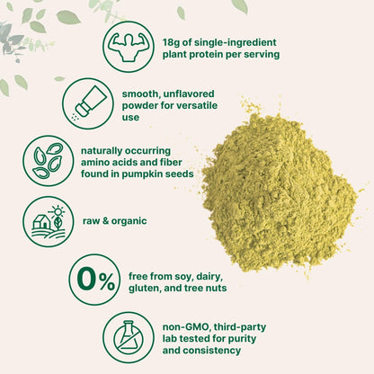 Micro Ingredients Organic Pumpkin Seed Protein Powder, 2lb | Raw Plant-Based Protein | Single-Ingredient Powder | Smooth Texture & Versatile Use | Non-GMO, Soy Free - Maple Wellness Supplements