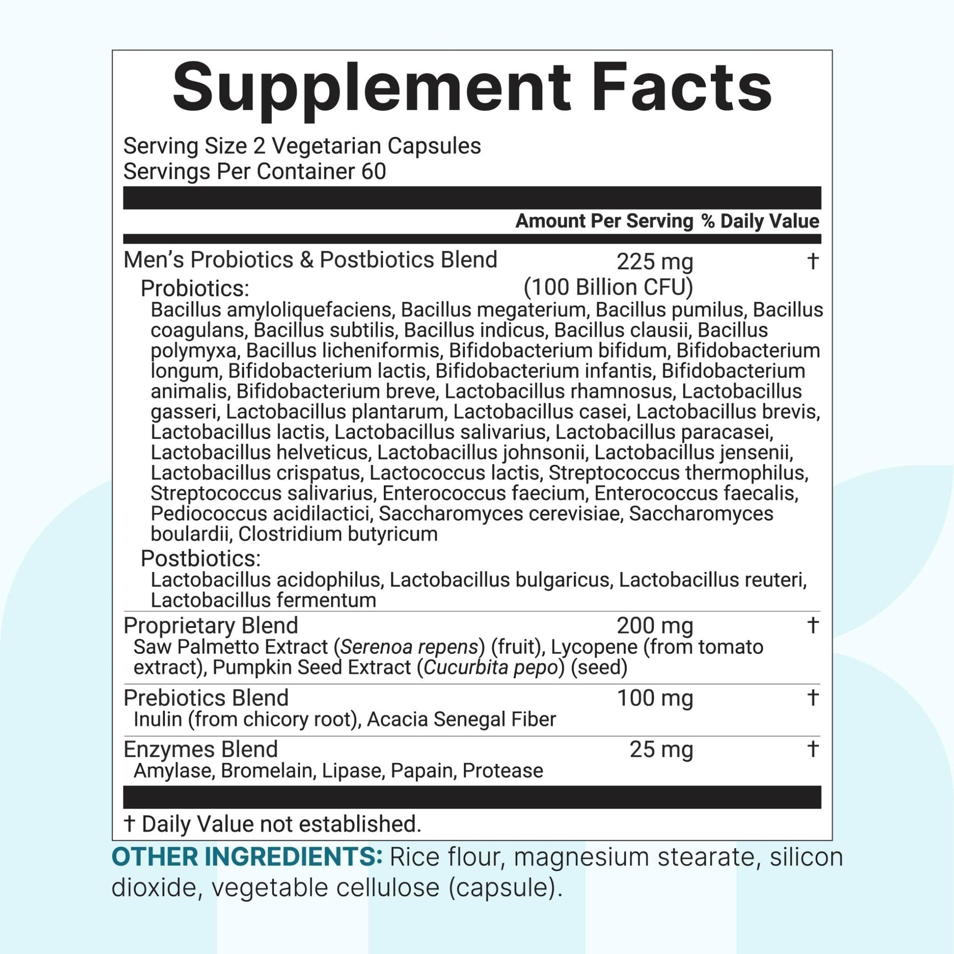 Micro Ingredients Probiotics for Men 100 Billion CFU, 40 Strains, 120 Vegetarian Capsules | Pre, Probiotics, Postbiotics & Enzymes | Pre, Probiotics, Enzymes, Saw Palmetto, Pumpkin Seed & Lycopene - Maple Wellness Supplements