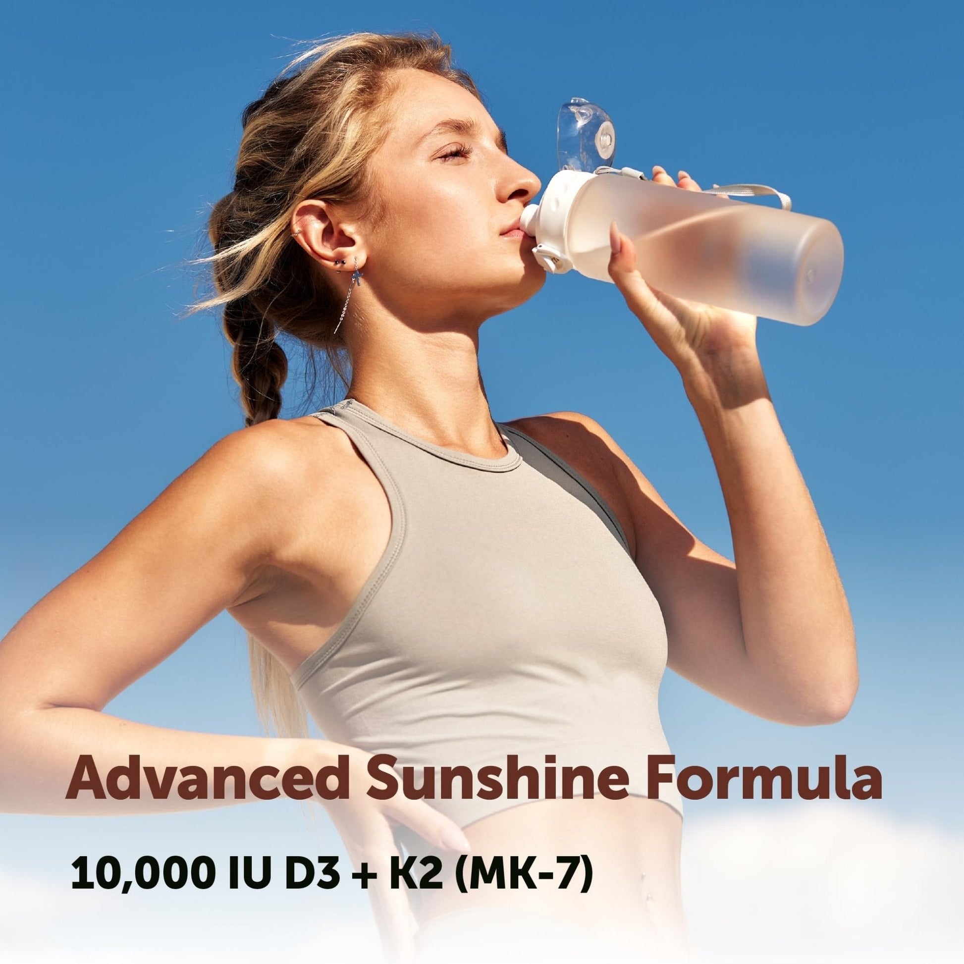 Micro Ingredients Vitamin D3 10,000 IU + K2 MK-7 200 mcg Per Serving, 90 Softgels | Extra Strength* 2-in-1 D3 K2 Supplement - Maple Wellness Supplements