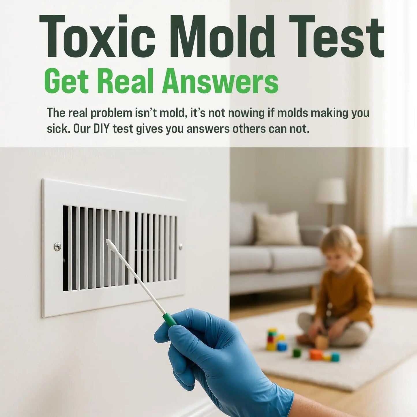 Microbial Mold Test Kit for Home - Indoor Air Quality and Surface Testing - Detects Black Mold, Mildew, and Fungi - Air and Surface Mold Detection Kit with Lab Analysis Included - Maple Wellness Supplements