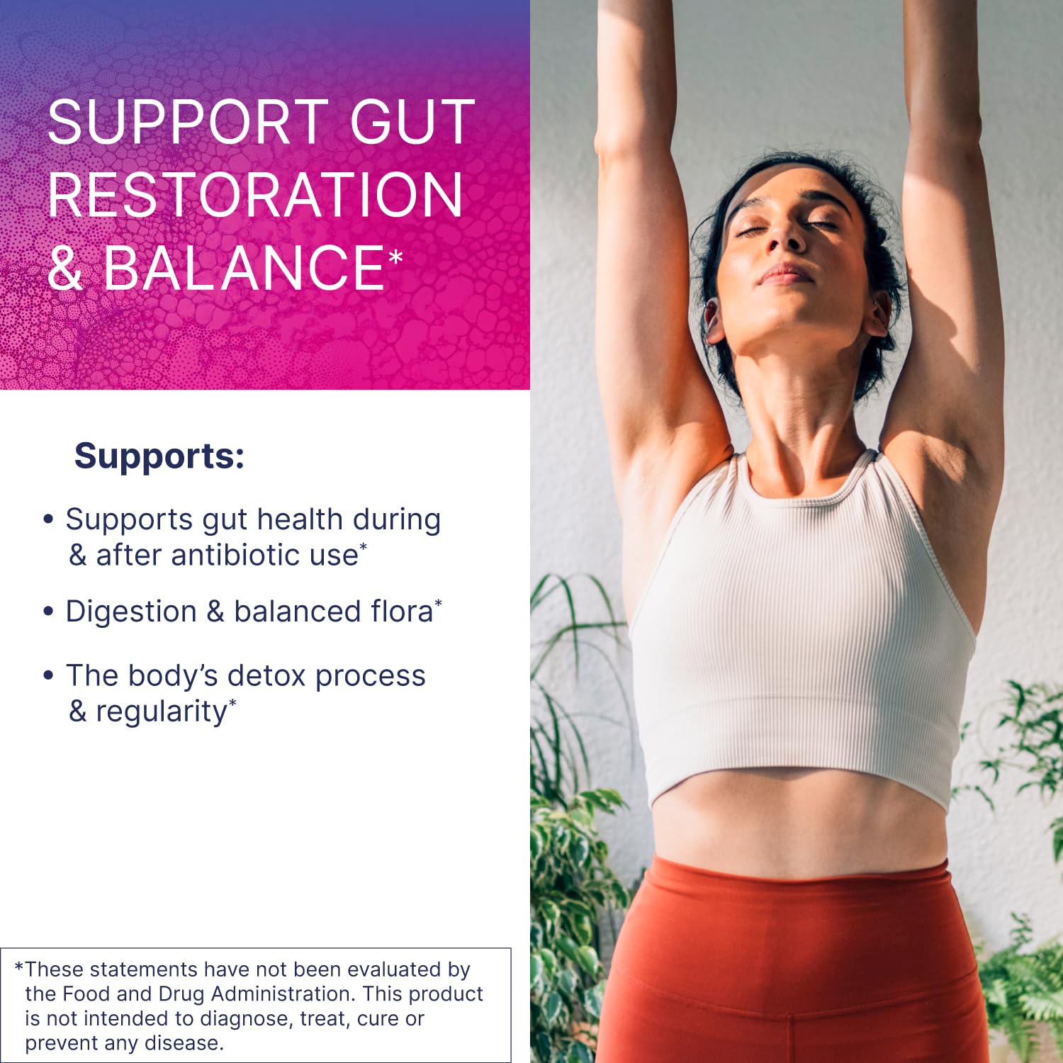 Microbiome Labs RestorFlora - Men's & Women's Probiotics for Digestive Health & Gut Reset - Spore Based Saccharomyces Boulardii Probiotics - Maple Wellness Supplements