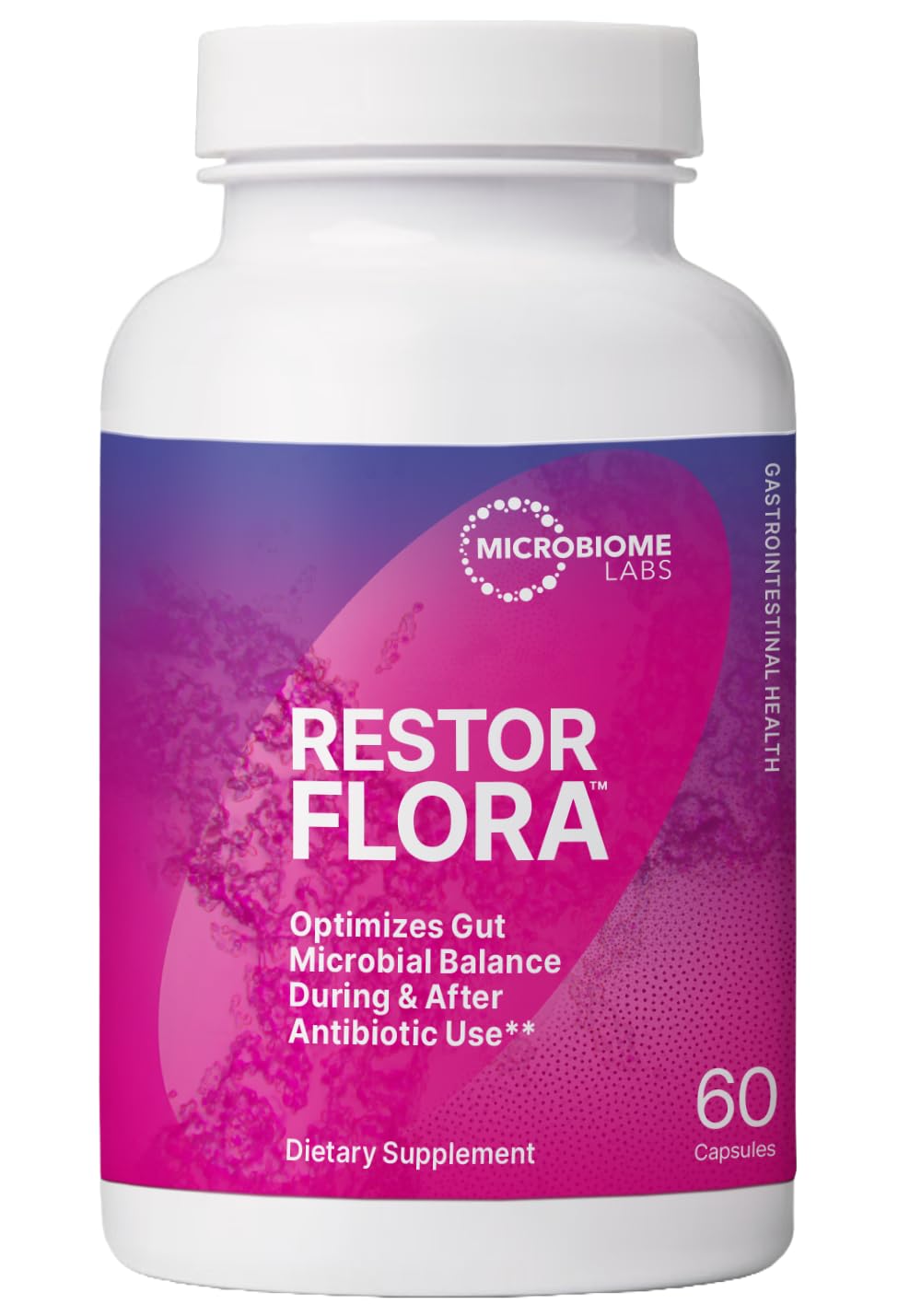 Microbiome Labs Restorflora Probiotics for Digestive Health - Gut Health Supplements with Dual Action Probiotics for Women & Men - Maple Wellness Supplements