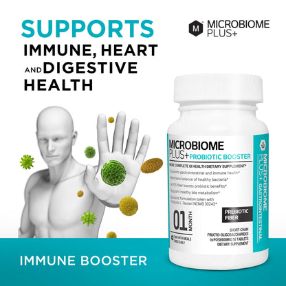 Microbiome Plus Prebiotics scFOS Prebiotic Fiber, Boosts Probiotic Benifits, GI Digestive Supplements, Allergy Safe and Gluten-Free - Maple Wellness Supplements