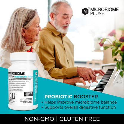 Microbiome Plus Prebiotics scFOS Prebiotic Fiber, Boosts Probiotic Benifits, GI Digestive Supplements, Allergy Safe and Gluten-Free - Maple Wellness Supplements