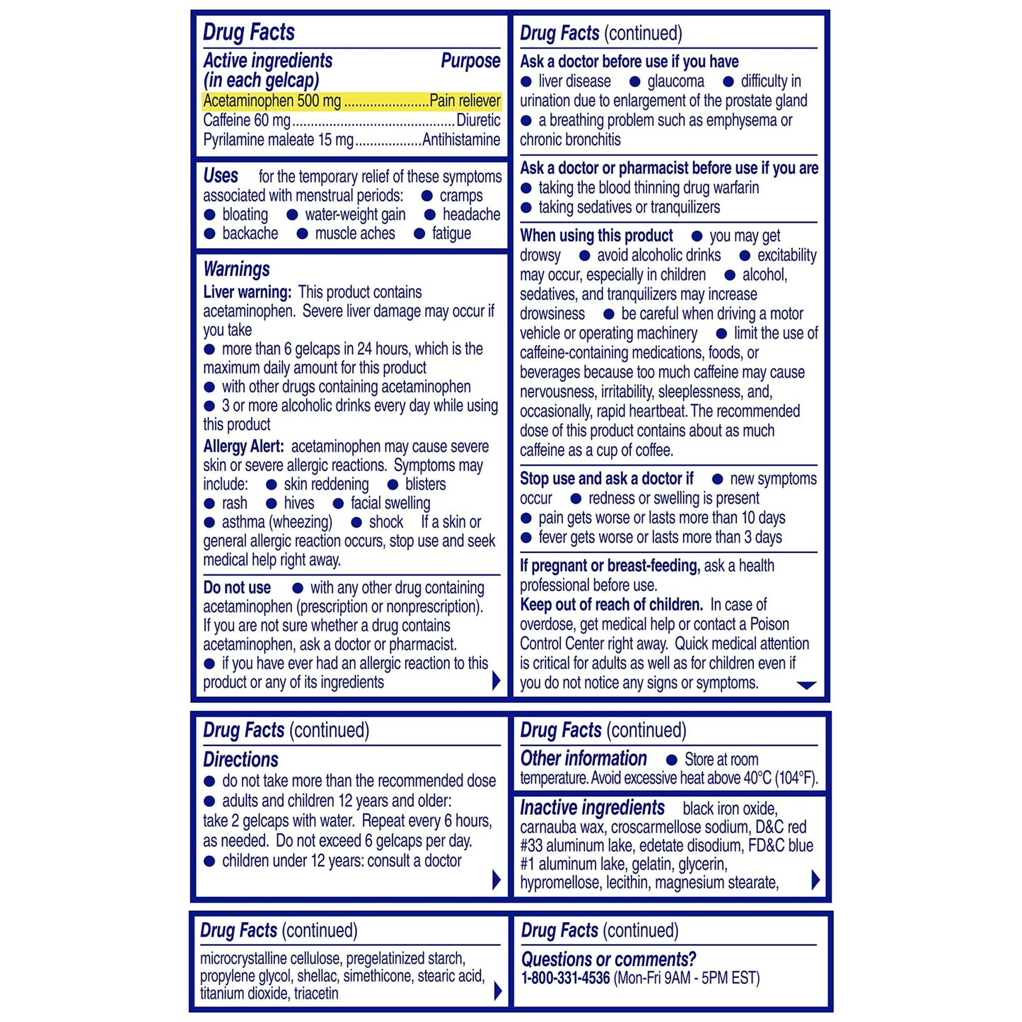 Midol Complete Gelcaps 24ct: Midol Complete Menstrual Pain Relief Gelcaps with Acetaminophen for Menstrual Symptom, PMS Relief, and Period Cramp Relief - 24 Count - Maple Wellness Supplements