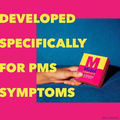 Midol Complete Menstrual Pain Relief Caplets with Acetaminophen for Period Cramps, and Menstrual Symptom Relief - 40 Count (Pack of 3) (Packaging May Vary) - Maple Wellness Supplements