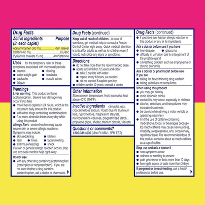 Midol Complete Menstrual Pain Relief Caplets with Acetaminophen for Period Cramps, and Menstrual Symptom Relief - 40 Count (Pack of 3) (Packaging May Vary) - Maple Wellness Supplements