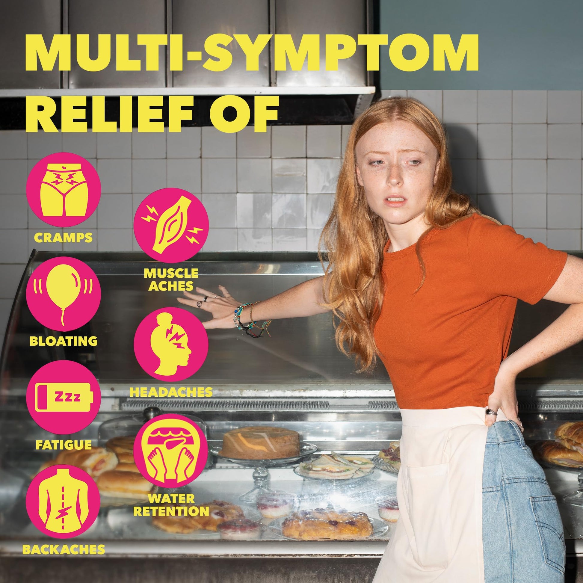 Midol Complete On The Go Caplets with Acetaminophen for Menstrual Symptom Relief, Period Cramp and Menstrual Pain Relief, 50 Count (25 Pouches of 2) - Maple Wellness Supplements