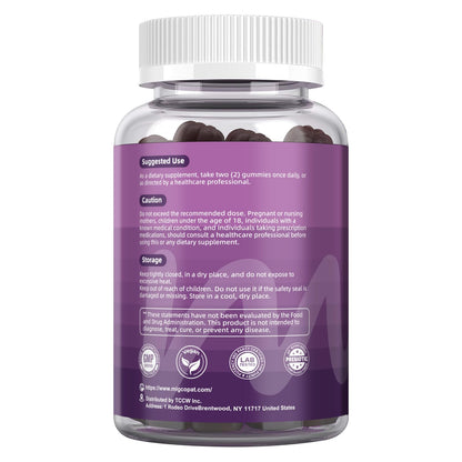 Migcopat Pre Post Probiotics Gummies, Probiotic Prebiotic Postbiotic Digestive Enzymes with Fiber, 120 Billion CFU Probiotics Complete Gut Support, Sugar Free - Maple Wellness Supplements