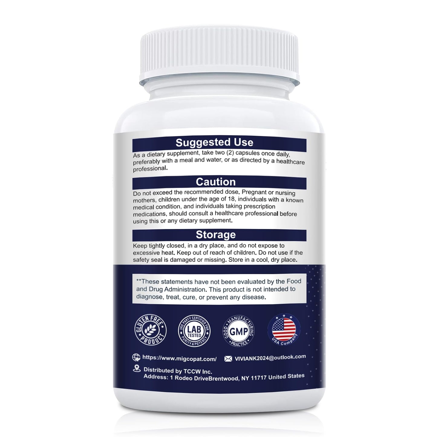 Migcopat Probiotic Prebiotic, Postbiotic & Digestive Enzymes for Digestive Health, 80 Billion CFU Probiotics Complete Gut Support with Berberine, Cinnamon, L-Glutamine - Maple Wellness Supplements