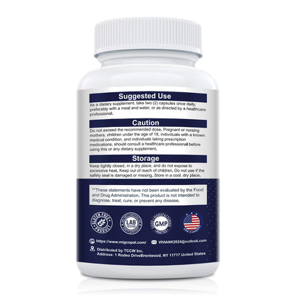 Migcopat Probiotic Prebiotic, Postbiotic & Digestive Enzymes for Digestive Health, 80 Billion CFU Probiotics Complete Gut Support with Berberine, Cinnamon, L-Glutamine - Maple Wellness Supplements